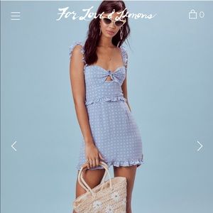 For Love & Lemons Sweetheart Mini Dress
